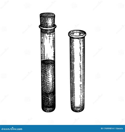 hard glass test tube drawing|chemistry lab drawing.